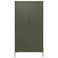 Wardrobe Olive Green 35.4x19.7x70.9 Steel