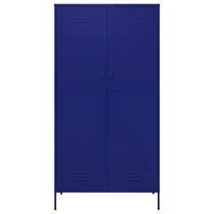 Wardrobe Navy Blue 35.4x19.7x70.9 Steel