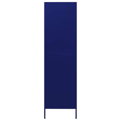 Wardrobe Navy Blue 35.4x19.7x70.9 Steel