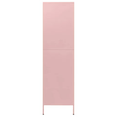 Wardrobe Pink Steel Large Wardrobe Rectangular Modern