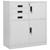 Office Cabinet Light grey Steel Medium Office Cabinets