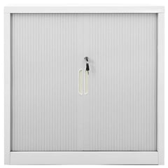 Gray Sliding Door Cabinet Steel Medium
