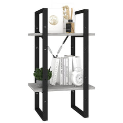 Book Cabinet Concrete Grey Engineered wood and metal Medium
