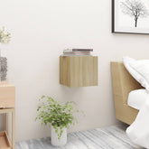 Bedside Cabinet Sonoma oak Engineered wood 12.0x11.8x11.8 in