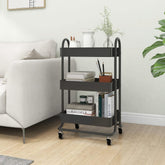3-Tier Trolley Anthracite 16.9x13.4x31.1 Steel
