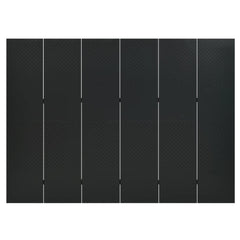 6-Panel Room Divider Black 94.5x70.9 Steel