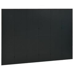 6-Panel Room Divider Black 94.5x70.9 Steel