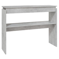 Console Table Concrete Grey Engineered Wood Standard Modern