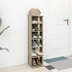 Shoe Cabinet Sonoma oak Engineered wood Compact Shoe Cabinet