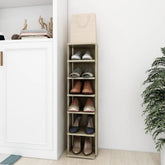 Shoe Cabinet Sonoma oak Engineered wood Compact Shoe Cabinet