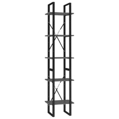 Book Cabinet Grey Engineered wood Medium Book Cabinet
