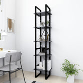 Book Cabinet Grey Engineered wood Medium Book Cabinet