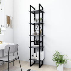 Book Cabinet Grey Engineered wood Medium Book Cabinet