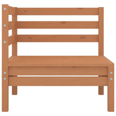 Garden Lounge Set Honey brown Solid pinewood Medium Modular