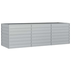 Garden Raised Bed Silver Galvanized Steel Large Garden Raised Bed