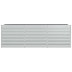Garden Raised Bed Silver Galvanized Steel Large Garden Raised Bed