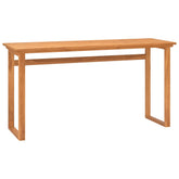 Desk Natural Teak Solid teak wood Medium Desk Rectangular