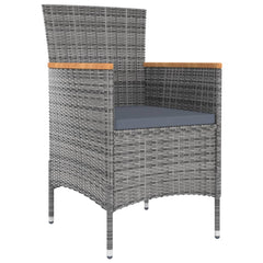 Garden Dining Chair Set of 4 Grey