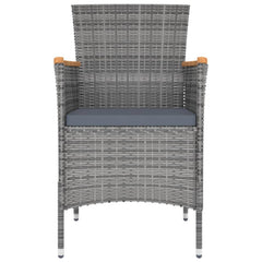 Garden Dining Chair Set of 4 Grey
