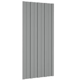 Roof Panel 12 pcs Grey 39.37 x 17.72 in Galvanised steel