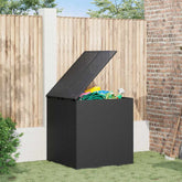 Cushion Box Black PE Rattan 39.4 x 38.4 x 40.9 in Cushion Box