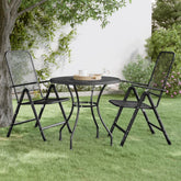 Garden Table Anthracite Expanded Metal Mesh Medium Durable