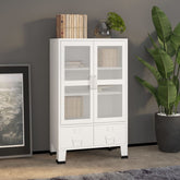 Storage Chest White Metal Medium Storage Chest Rectangular