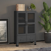 Storage Chest Anthracite Metal 27.6 x 15.7 x 45.3 in Doors