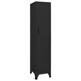 Locker Cabinet Black Steel Medium Locker Cabinet Rectangular