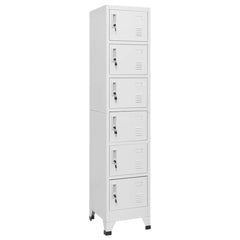 Locker Cabinet Light gray Steel Tall Locker Cabinet Rectangular