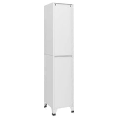 Locker Cabinet Light gray Steel Tall Locker Cabinet Rectangular