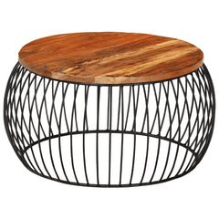Coffee Table Multicolor Solid reclaimed wood, powder-coated iron