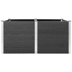 Garden Raised Bed Grey Wood plastic composite (WPC) Large Durable