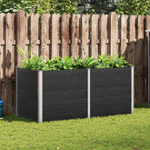 Garden Raised Bed Grey Wood plastic composite (WPC) Large Durable