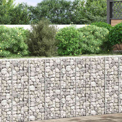 Gabion Raised Bed Silver Iron Medium Heavy Duty