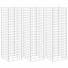 Gabion Raised Bed Silver Iron Medium Heavy Duty