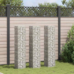 Gabion Raised Bed Silver Iron Extra Tall Gabion Raised Bed
