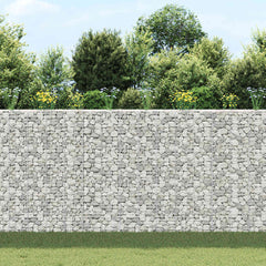 Gabion Raised Bed Silver Rust-proof and weather-proof iron Large