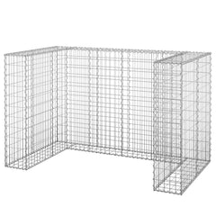 Gabion Wall for Garbage Bins Galvanized Steel 70.9x39.4x43.3