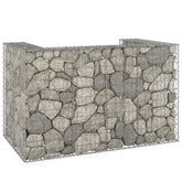 Gabion Wall for Garbage Bins Galvanized Steel 70.9x39.4x43.3