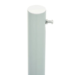 Cream retractable side awning made of UV-resistant polyester, 70.9 inches high and 236.2 inches wide.