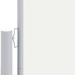 Side Awning Cream Polyester with PU coating Large Retractable