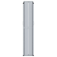 Side Awning Black Polyester, Steel, Aluminum Large Retractable