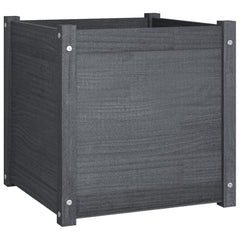 Garden Planter Grey Solid pinewood Medium Tough Garden Planter