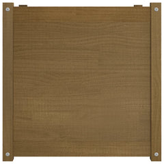 Garden Planter Honey brown Solid pine wood Large Durable