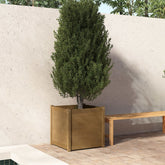 Garden Planter Honey brown Solid pine wood Large Durable