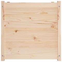 Garden Planter Natural Pine Solid Pinewood 27.6 in Durable