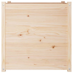 Garden Planter Natural Pine Solid Pinewood 27.6 in Durable