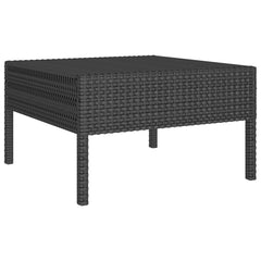 Garden Lounge Set Black PE rattan Modular Garden Lounge Set