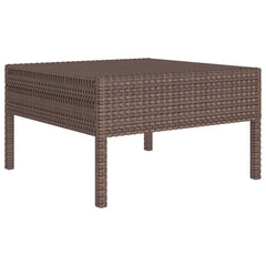 Garden Lounge Set Brown